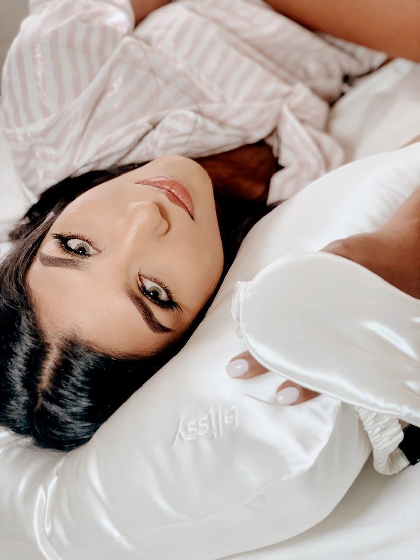 @andrearuizduran partners with Blissy silk pillowcase